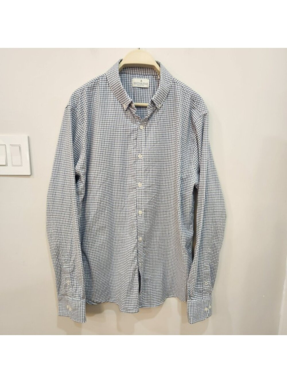 VTG Chatham Road Collection Flannel Shirt Mens XL Tencel Checks Gingham Plaid